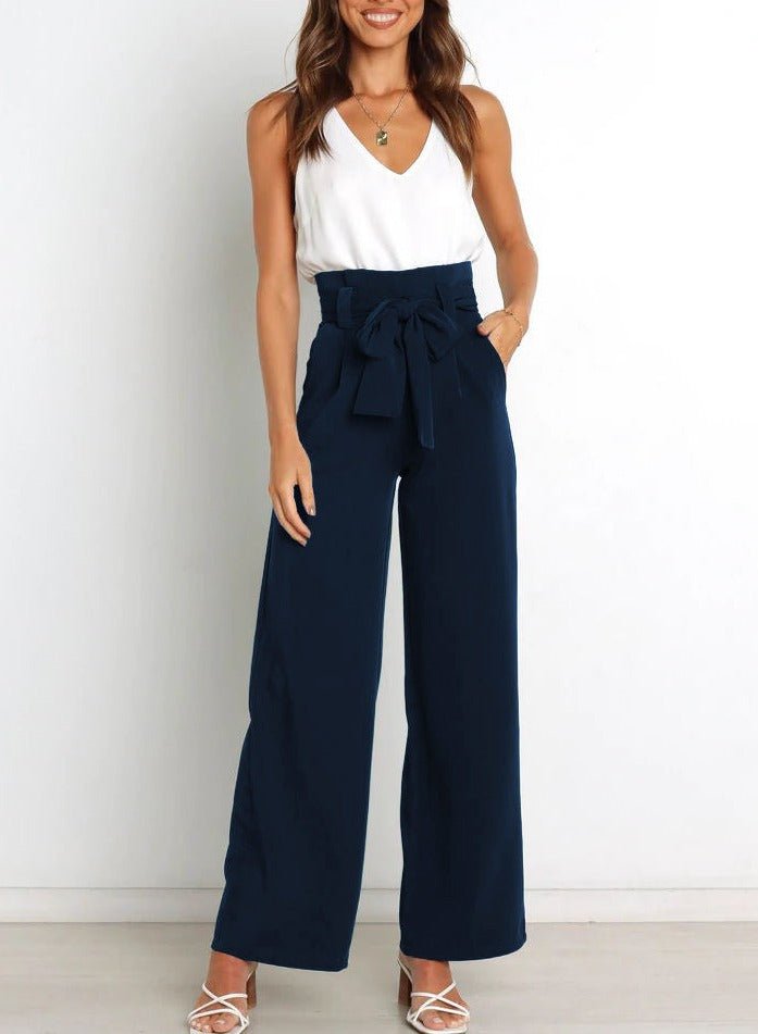 Gudrun | Elegante Stoffenbroek met Strik