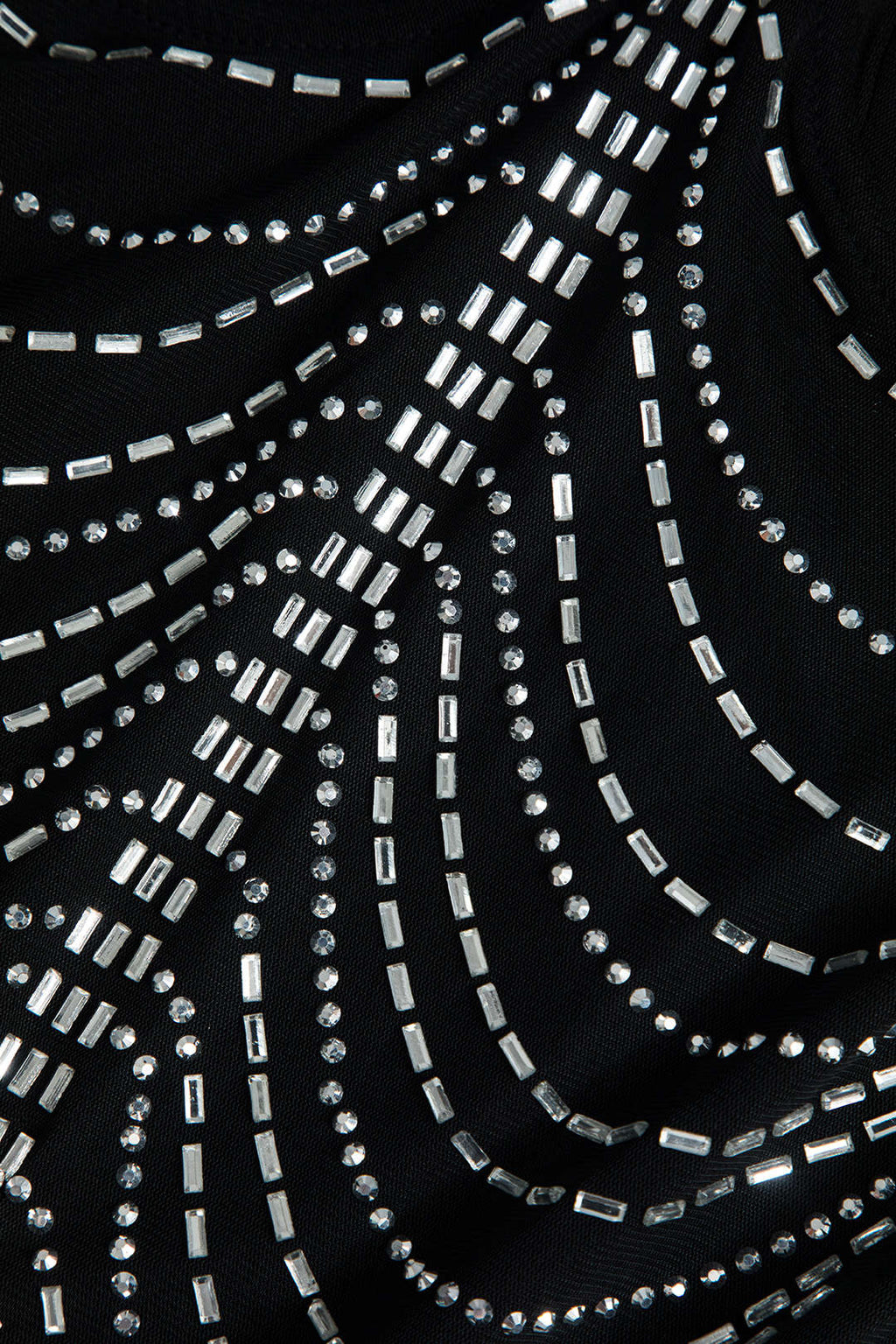 Celeste | Strass-versierd Mesh-Minikleed – Glinsterende glamour voor onvergetelijke nachten